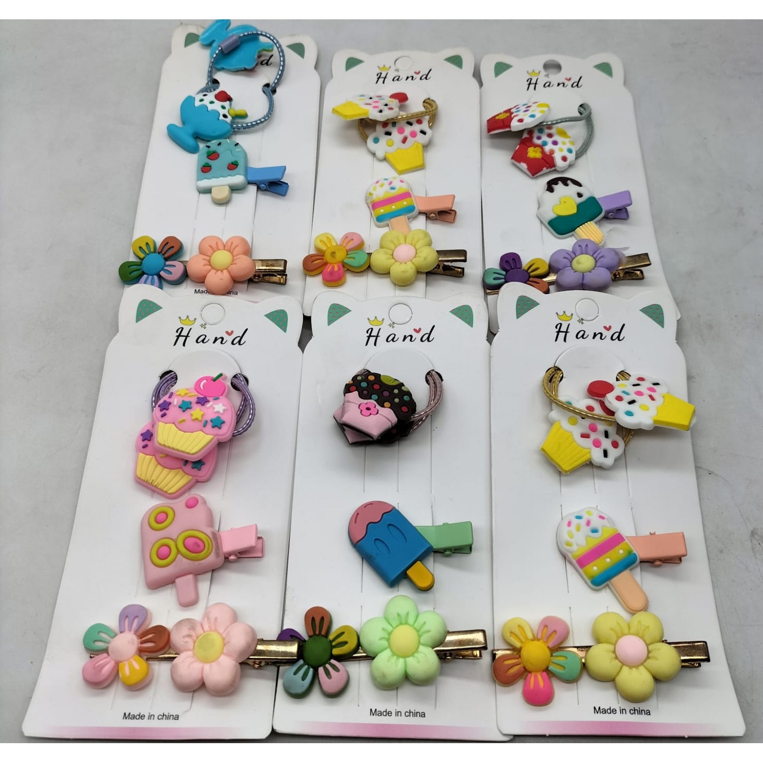 Fashion Alley Rubber Band With Hair For Kids Pack Of 12 Card