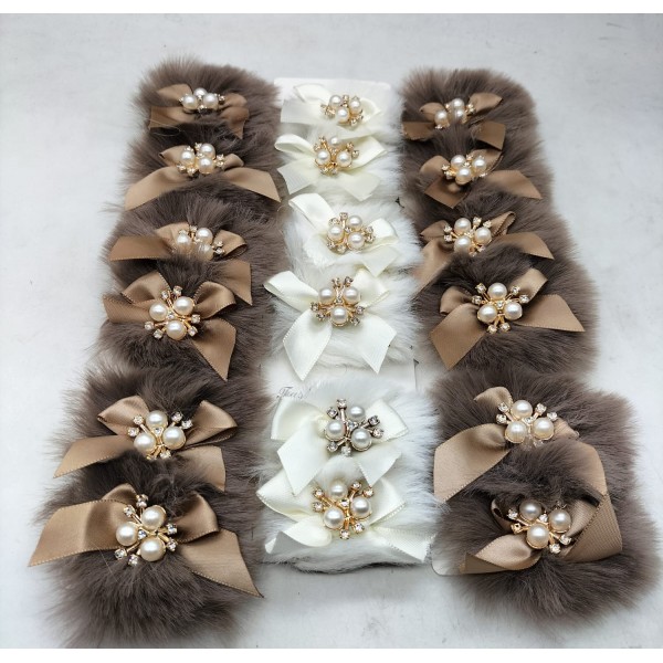 Fashion Alley Fur Hair Pin For Kids Pack Of 24 Pc 
