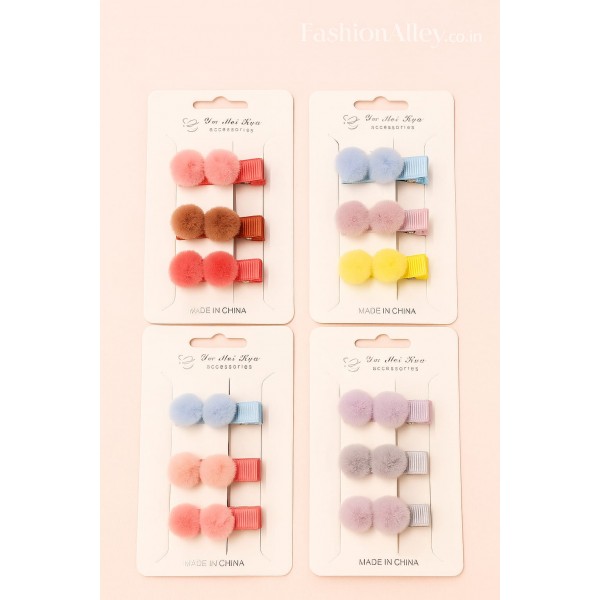 Fashion Alley Hair Pin For Kids Pack Of 12 Card