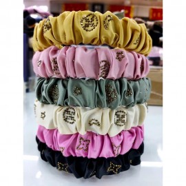 Fashion Alley Stone Unique Design Hair Band For Women [Pack Of 12]