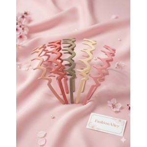 Fashion Alley Matt Hair Band For Women Pack Of 12 Pc