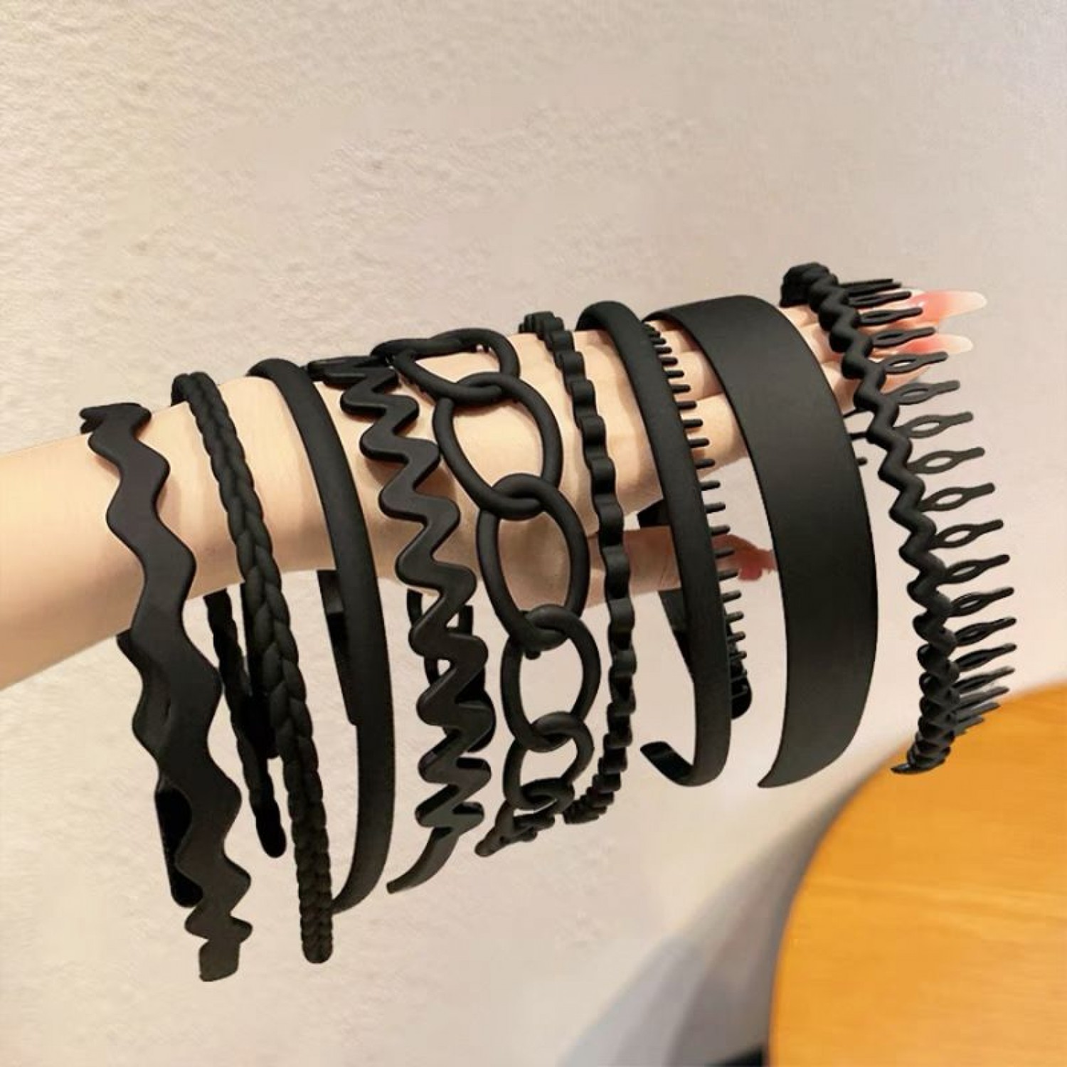 Fashion Alley 9 Pc Matt Hair Band Pack Of 1 Set