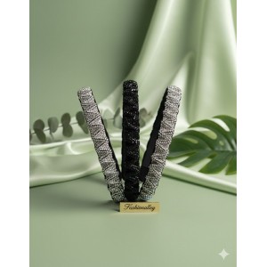 Fashion Alley Stone Hair Band For Women Pack Of 12 Pc