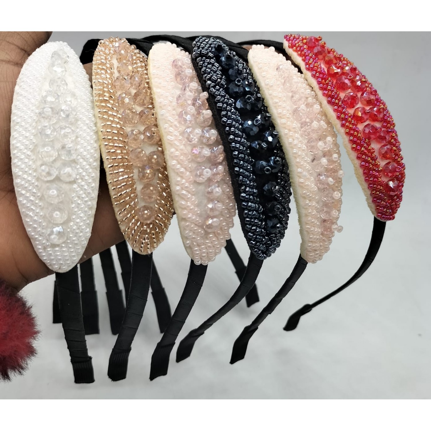 Fashion Alley Stone Hair Band [Pack Of 6]