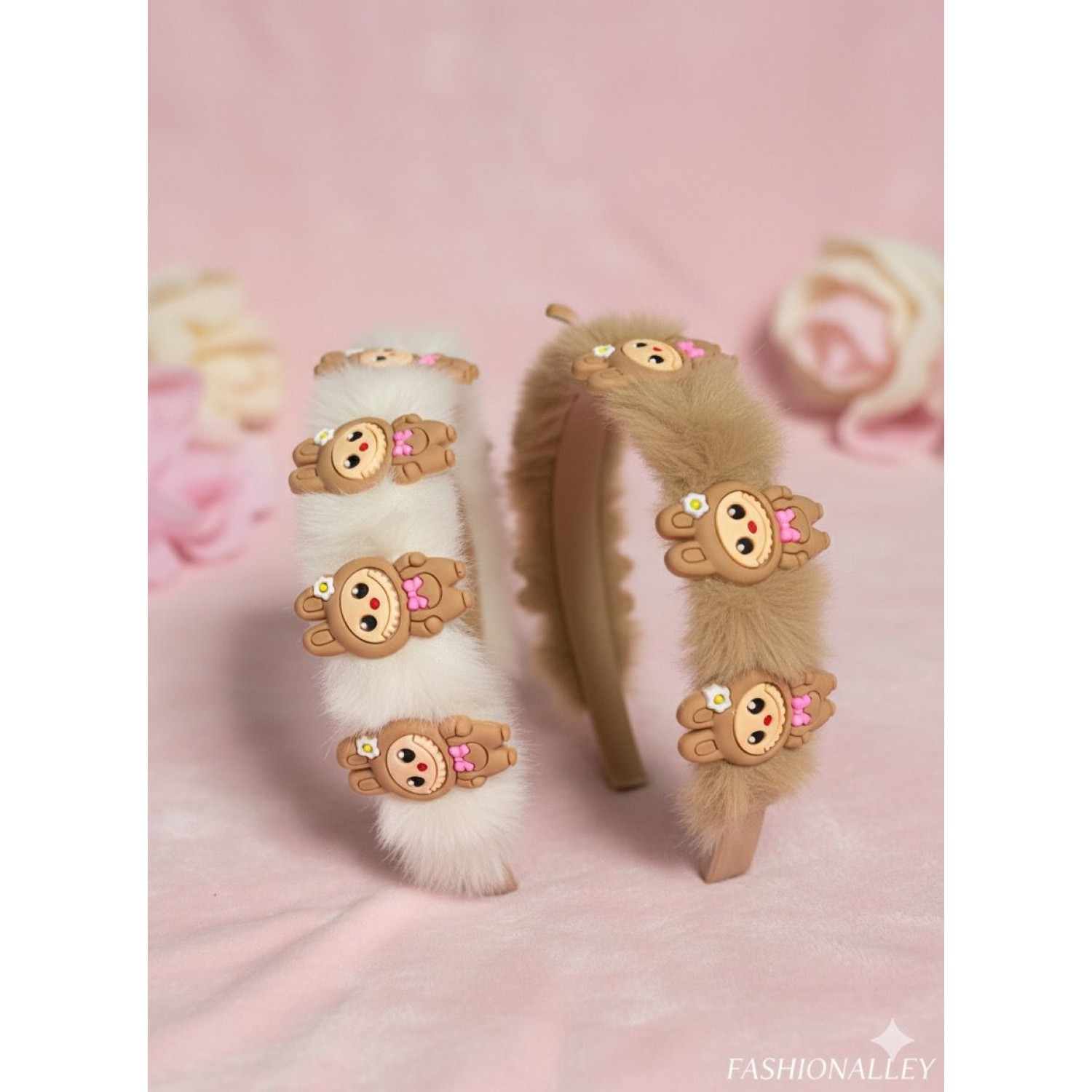 Fashion Alley Fur Hair Band For Kids Pack Of 12 Pc Fashion Alley Fur Hair Band For Kids Pack Of 12 Pc