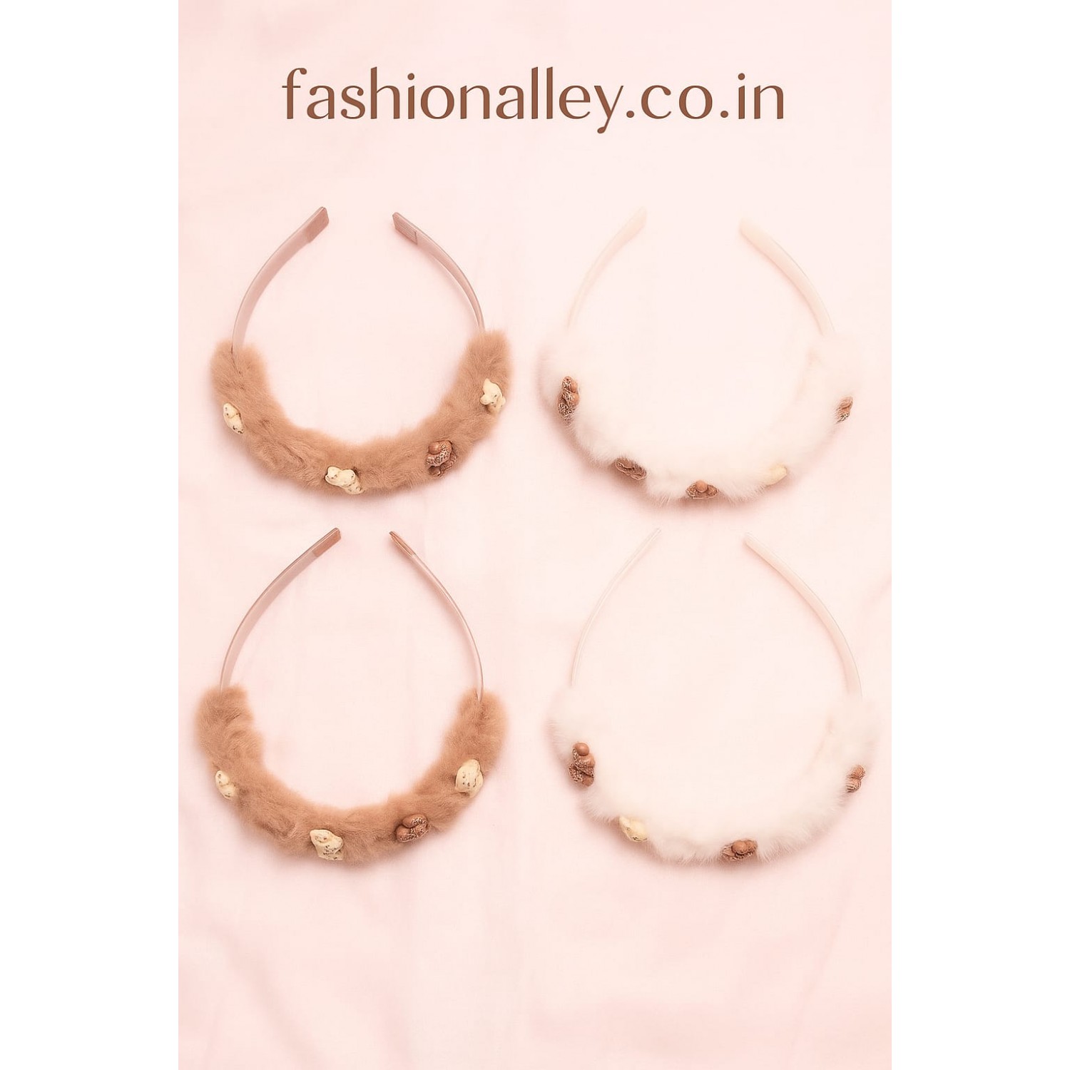 Fashion Alley Fur Hair Band For Kids Pack Of 12 Pc Fashion Alley Fur Hair Band For Kids Pack Of 12 Pc