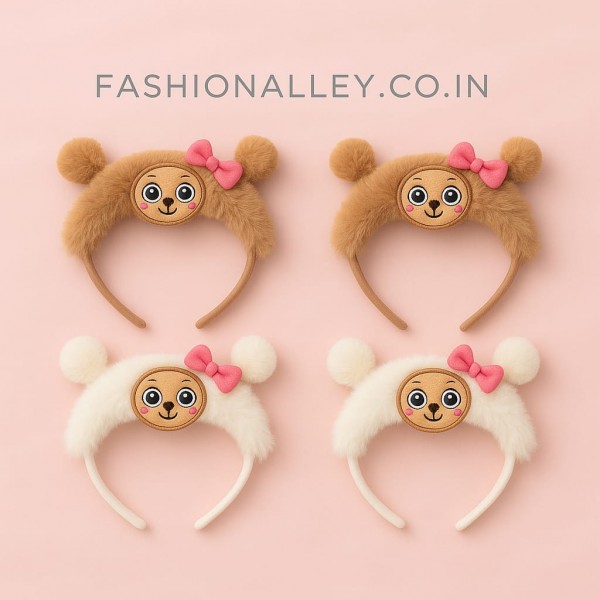 Fashion Alley Assorted Design Hair Band For Kids Pack Of 12 Pc