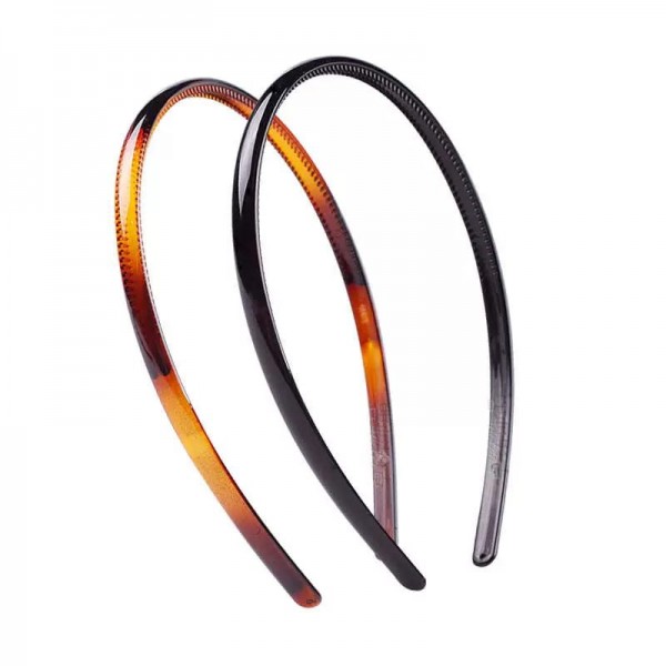 Fashion Alley Art Star Shell Black Hair Band [Pack Of 12]