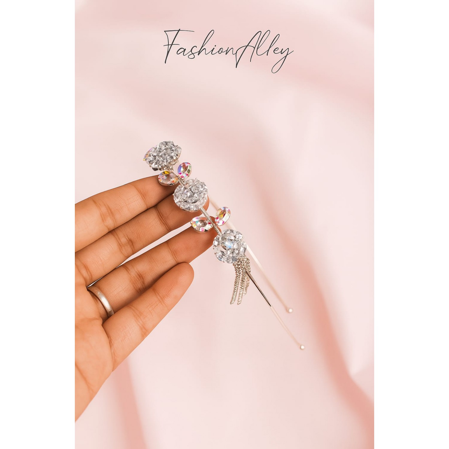 Fashion Alley Stone Hair Band For Women Pack Of 12