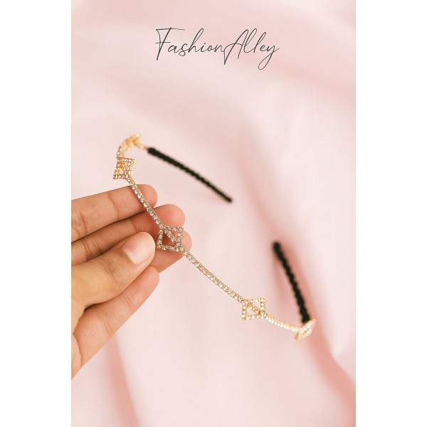 Fashion Alley Stone Hair Band For Women Pack Of 12