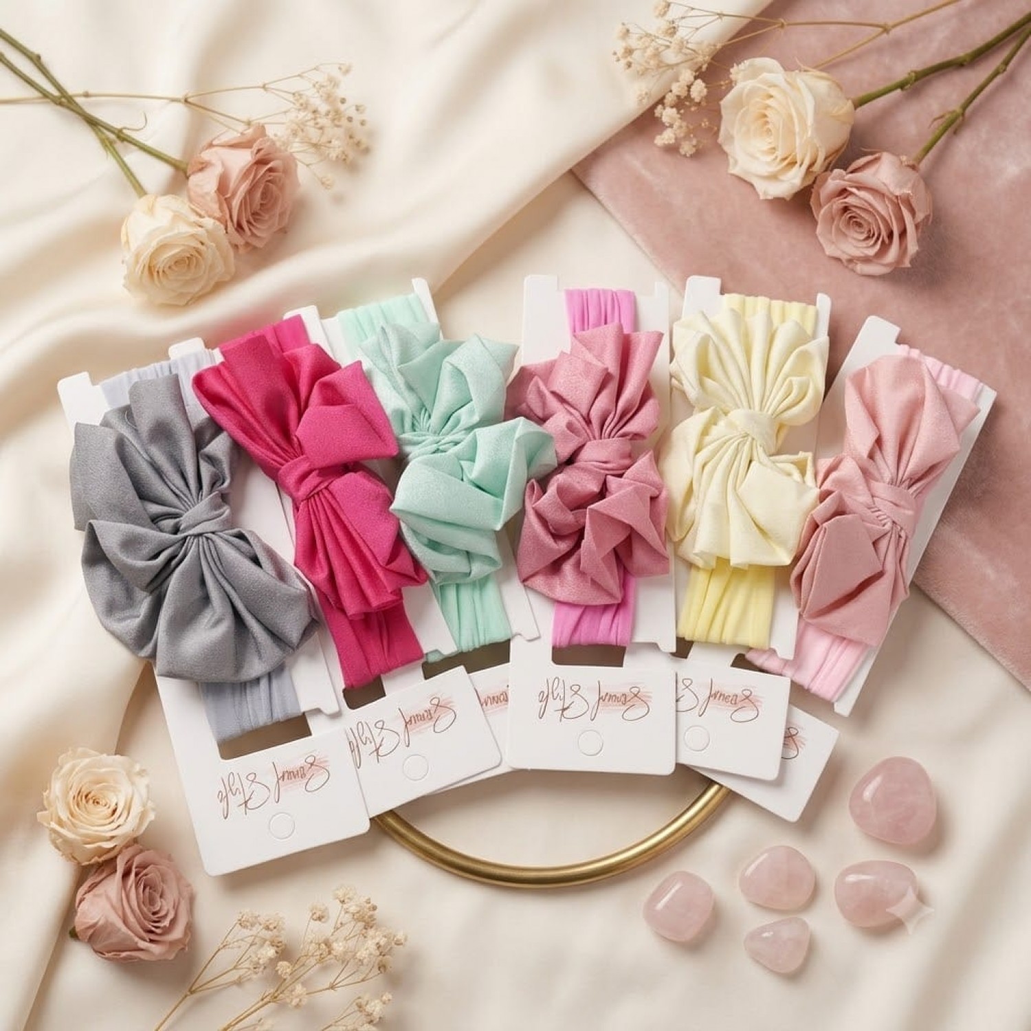 Fashion Alley New Born Baby Hair Band For Kids Pack Of 12 Pc