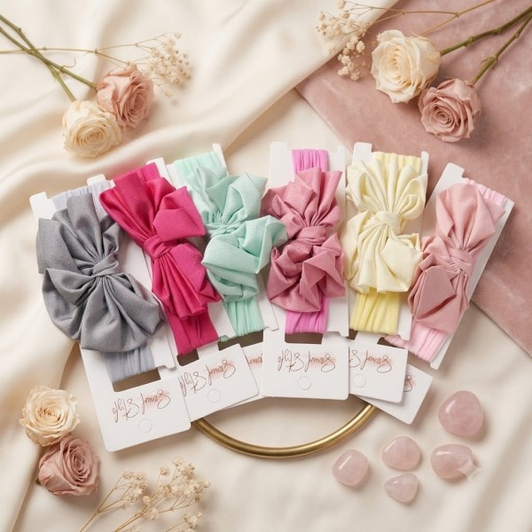 Fashion Alley New Born Baby Hair Band For Kids Pack Of 12 Pc