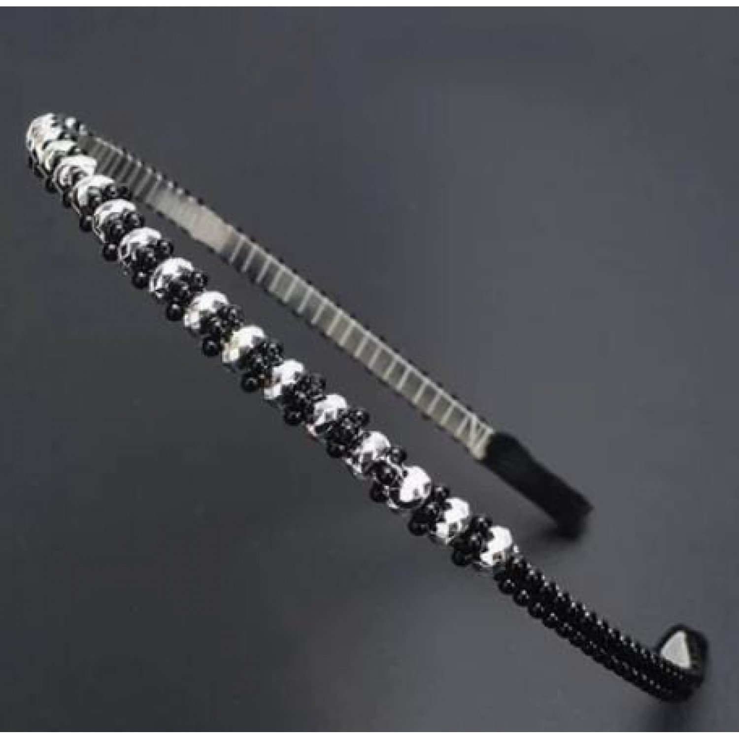 Fashion Alley Multi Color Stone Hair Band For Women[Pack Of 12]