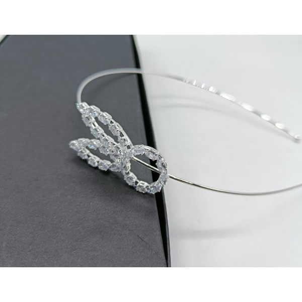 Fashion Alley AD Stone Metal Hair Band [Pack Of 12]