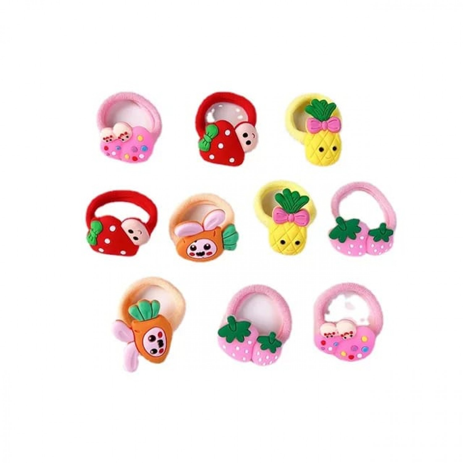 Fashion Alley Assorted Design Kids Rubber Band [Pack Of 20 pc]