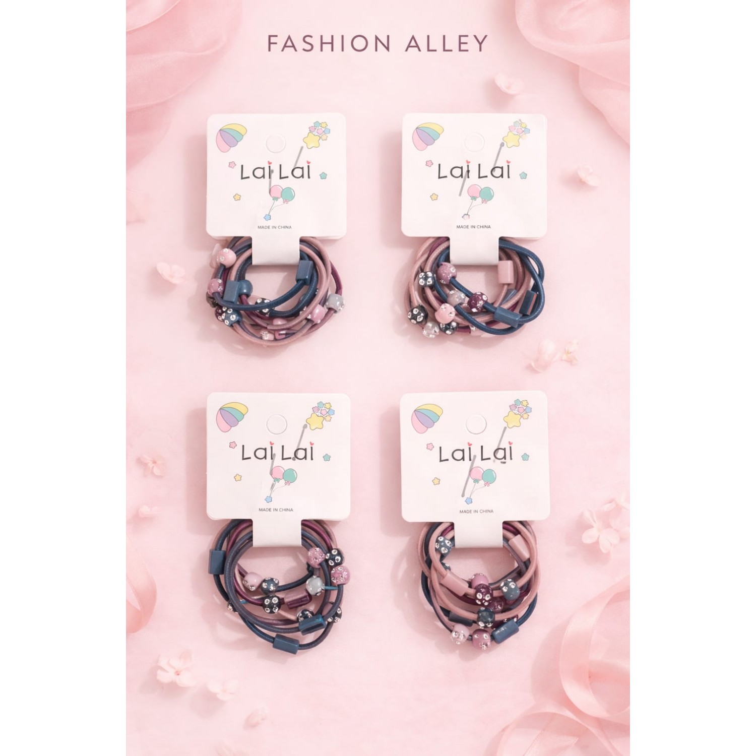 Fashion Alley Rubber Band For Kids Pack Of 60 Pc