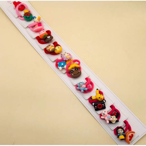 Fashion Alley Random Print Baby Rubber Bands [Pack Of 20 Pc ]