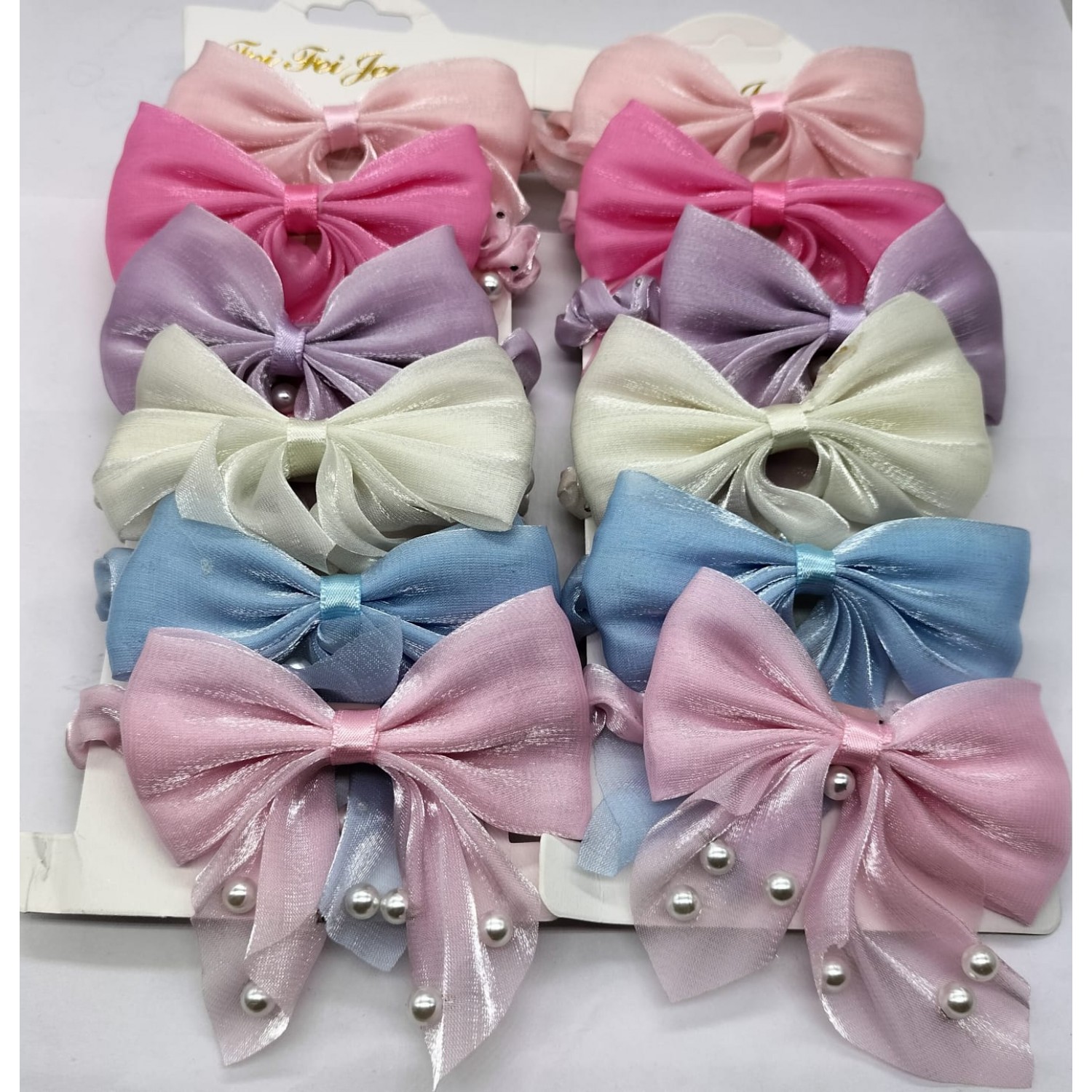 Fashion Alley Bow Rubber Band For Kids Pack Of 12 Pc