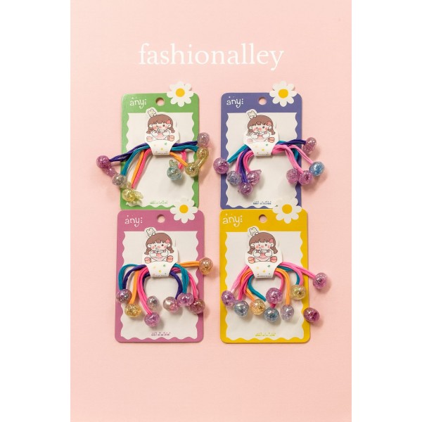 Fashion Alley Rubber Band For Kids Pack Of 12 Card