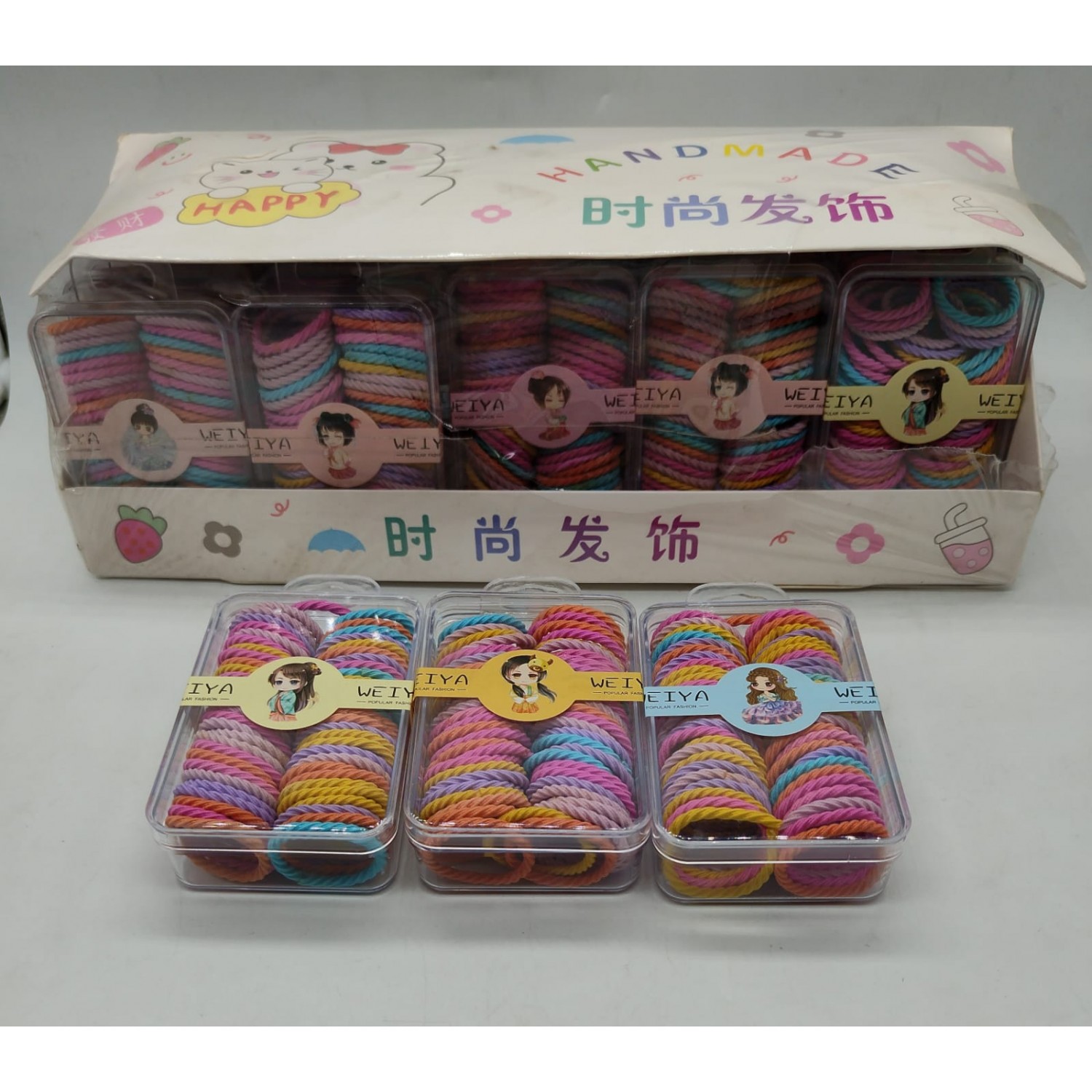 Fashion Alley Kids Mini Box Rubber Band [Pack Of 20 Box]