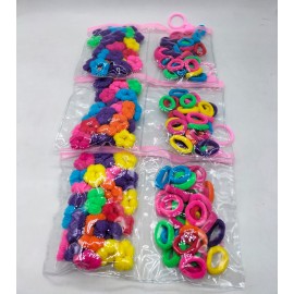 Fashion Alley Rubber Band For Kids Pack Of 12 Pouch  