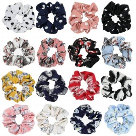 Fashion Alley Chiffon Scrunchies ( Pack of 24 )