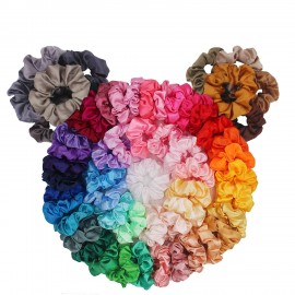 Fashion Alley Korean Satin Scrunchies ( Pack of 12 )