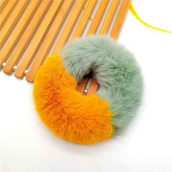 Fashion Alley 2 Shade Fur Rubber Band For Kids [Pack Of 50 Pc]
