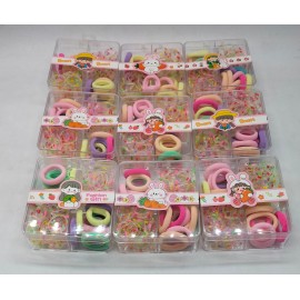 Fashion Alley Mini Rubber Band For Kids [Pack Of 12 Box]