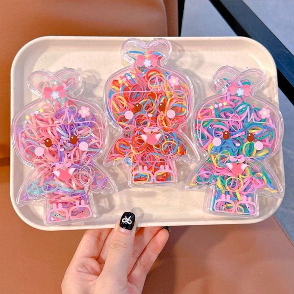 Fashion Alley Assorted Design Kids Rubber Band Pack Of 12 Box