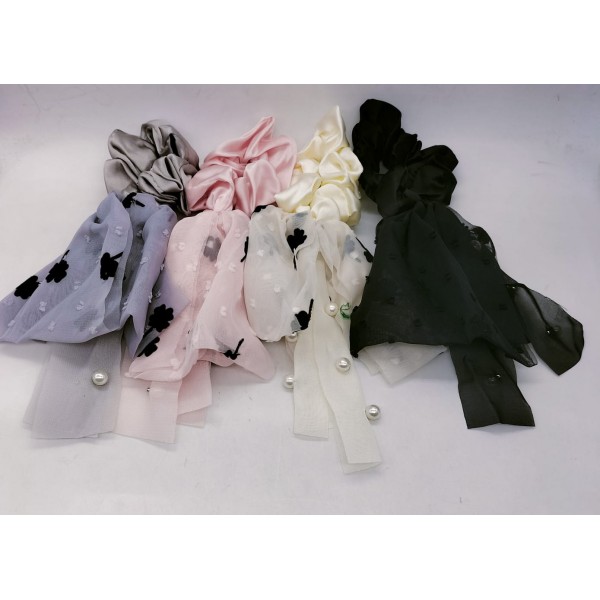 Fashion Alley Scrunchies Rubber Band For Women Pack Of 12
