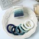 Fashion Alley Shine Sprial Rubber Band Mix Color  [Pack OF 100]