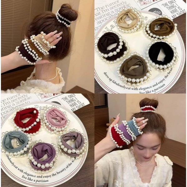 Fashion Alley Multi Color Rubber Band For Women Pack Of 12 Pc