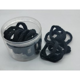 Fashion Alley Black Color Rubber Band [Pack Of 20]