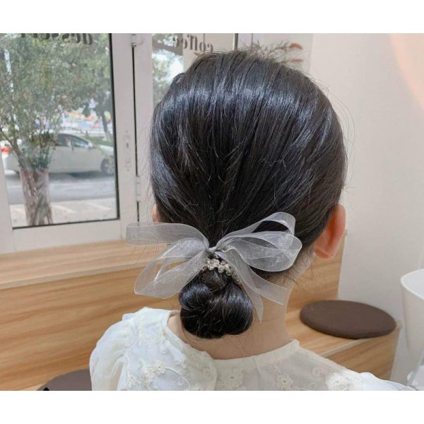Fashion Alley Stone Hair Rubber Band [Pack Of 12]