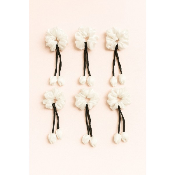 Fashion Alley Tulip Rubber Band For Women Pack Of 12 Pc