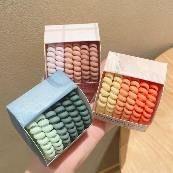 Fashion Alley Matt Spring Rubber Band [Pack Of 12 Box]