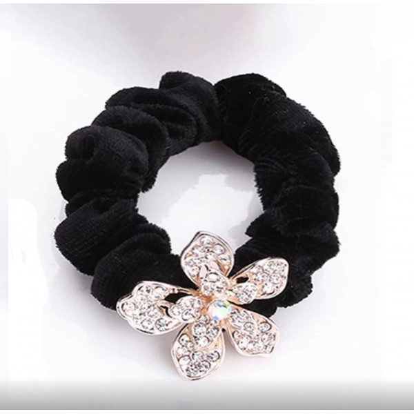 Fashion Alley Random Design Stone Rubber Band [Pack Of 12]