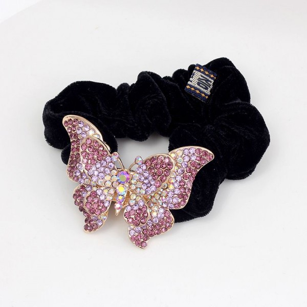 Fashion Alley Random Design Stone Rubber Band [Pack Of 12]