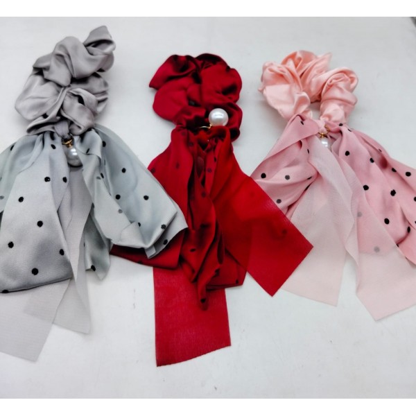 Fashion Alley Scrunchies Rubber Band For Women Pack Of 12