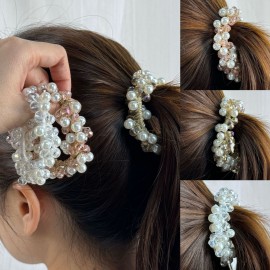 Fashion Alley Crystal Rubber Band For Women Pack Of 12