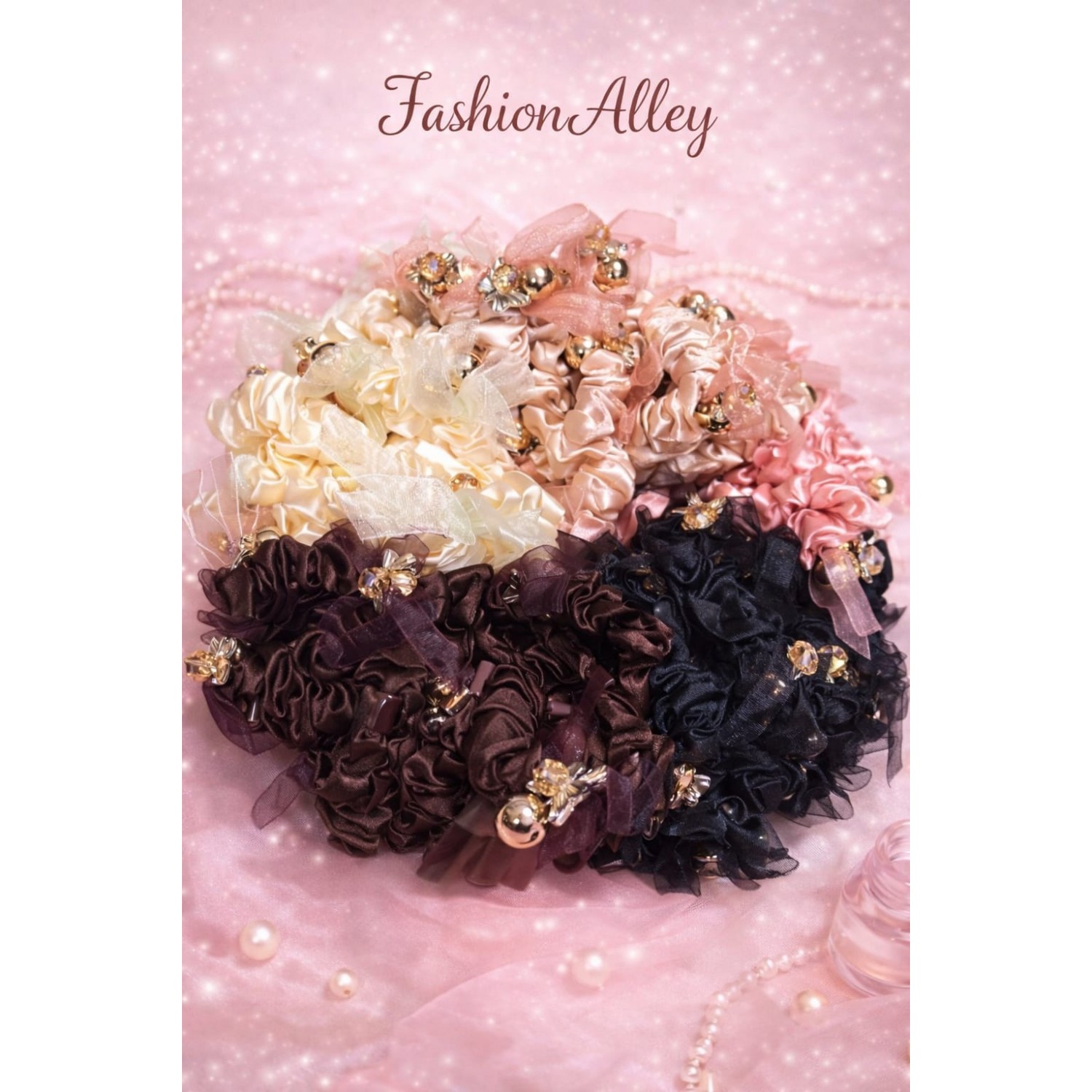 Fashion Alley Bunch Rubber Band For Women Pack Of 100 Pc