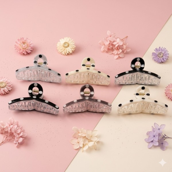 Bofeini 7 Cm Hair Claw For Women Pack Of 12